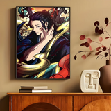 Jujutsu Kaisen Anime Posters Sticky Decoracion Painting Wall Art White Kraft Paper Wall Decor