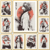 Canvas Painting Wall Art Pictures Demon Slayer Japan Anime Poster Print Tanjiro Zenitsu Characters Portrait Room Home Decoration