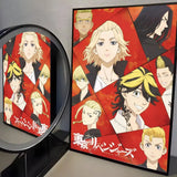 Anime T-Tokyo R-Revenger Poster Modern PP Paper Wall Art Sticker Minimalist Decorative for Cafe Office Bar Home Wall Decor Gift