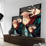 Jujutsu Kaisen Anime Self-adhesive Art Poster Whitepaper Prints Posters Artwork Aesthetic Art Wall Painting