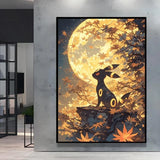 Classic Anime Pokemon Umbreon Flareon Canvas Painting Anime Wall Art Prints HD Poster Picture Print Home Living Room Decor
