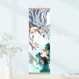 My Hero Academia Poster: Wooden-framed Scroll, HD Quality Wall Art, Wall Decoration for Game Rooms and Bedrooms