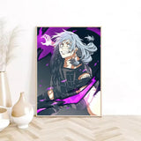 1pc Anime J-Jujutsu K-Kaisen M-Mahito Poster Sticky Wall Art Printing Waterproof Home Living Bed Room Aesthetic Decor