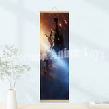 My Hero Academia Poster: Wooden-framed Scroll, HD Quality Wall Art, Wall Decoration for Game Rooms and Bedrooms