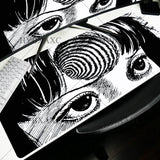 Black and white Mouse Pad Cute HD branco Desk Pad Extended Gaming Keyboard Mats Large XXL Gamer Collage Horror Anime Mousepad