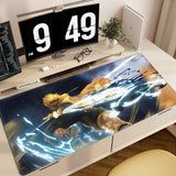 Zenitsu Agatsuma Anime Demon Slayer Mousepad Mouse Mat Desk Mat With Pad Gaming Accessories Prime Gaming XXL Keyboard Pad