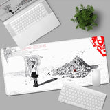 New DEATH NOTE Misa Amane Mousepad Black Pretty Anime Girl Mouse Pad Non-slip Gamer Keyboard Notebook Desk Mat PC Computer Table