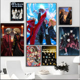 Anime T-Tokyo Revengers Painting Calligraphy HD Waterproof Canvas Art: Aesthetic Wall Decor Home,Bar & More