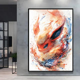 Classic Anime Pokemon Umbreon Flareon Canvas Painting Anime Wall Art Prints HD Poster Picture Print Home Living Room Decor