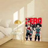 Vintage My H-Hero Academia Anime   posters Self-adhesive Paper Print Home Living Room Bedroom Entrance Bar Cafe Art