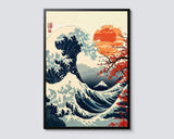 Japanese Tokyo Teahouse Cartoon Canvas Print Anime City Street Cafe Scene Wall Art Poster for Modern Living Room Home Decor Gift