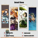 My Hero Academia Poster: Hanging Scroll, HD Quality Wall Art, Retro Posters for Home Room Wall Decoration