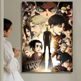 A-A-Attack On T-T-Titan S-s-Season Anime Painting Calligraphy HD Waterproof Canvas Poster Art: Aesthetic Wall Decor Home