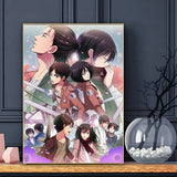 Anime Attack On Titan Poster HD Art Sticky Wall Waterproof Home Living Room Bar Decoration