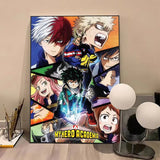 Anime M-My Hero AcademiaS High Quality Print Poster Waterproof Wall Art Movie Posters For Living Bedroom Retro Room Decor Gift