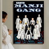Anime T-Tokyo Revengers Painting Calligraphy HD Waterproof Canvas Art: Aesthetic Wall Decor Home,Bar & More