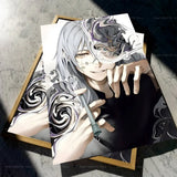 Anime Jujutsu Kaisen Mahito Poster Self-adhesive Art Waterproof Paper Sticker Coffee House Bar Room Wall Decor