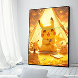 Anime Figures Hd Charizard Bulbasaur Squirtle Charmander Artwork Poster Canvas Painting Wall Art Home Room Decor