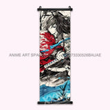 Demon Slayer Hanging Painting Anime Home Decoration Rengoku Kyoujurou Canvas Scrolls Pictures Himejima Gyoumei Poster Wall Art