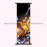 Demon Slayer: Kimetsu No Yaiba Wall Art Canvas Scrolls Pictures Hanging Painting Anime Rengoku Kyoujurou Home Decor Print Poster