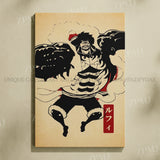 Anime One Piece Home Decoration Canvas Painting Pictures Monkey D. Luffy Figures Wall Art Prints Poster For Living Room No Frame
