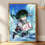 M-My Hero Academia Anime Painting Calligraphy HD Print Art Core – Unframed, Vibrant Wall Art, Ideal for Home