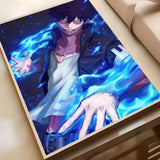 M-My Hero AcademiaS Anime Poster HD Waterproof PVC Wall Art - Aesthetic Removable For Office Home Bedroom