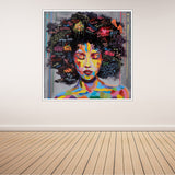Modern Wall Art Beautiful African Woman painting Home Decoration Oil Painting