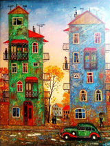 Abstract City Street Wall Art Picture
