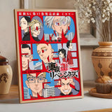 Anime Tokyo R-Revengers Painting Calligraphy Classic Canvas Print Poster, Wall Art for Home Decoration Holiday Gifts