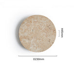 Round Clock Yellow Cave Stone Wall Lamp