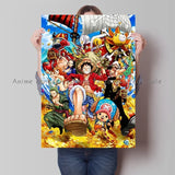 Japan Bandai Retro Anime Surrounding One Piece Luffy Art Canvas Painting Posters Print Mural Home Wall Aesthetic Room Decor