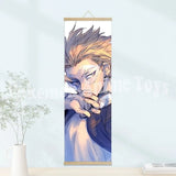 My Hero Academia Poster: Wooden-framed Scroll, HD Quality Wall Art, Wall Decoration for Game Rooms and Bedrooms