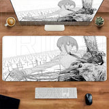 Comic Chainsaw Man XXL Mouse Pad Anime reze Gamer Makima Gaming Accessories 400x900mm Large Keyboard Desk Mat Computer Keyboard