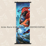 Japanese Hot Classic Anime One Piece Luffy Hanging Scrolls Painting Interior Home Decor Wall Art Poster Canvas Print HD Picture