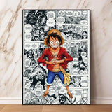 ONE PIECE Poster Canvas Painting Monkey D. Luffy Home Decoration No Frame Anime Wall Art Home Decor Picture Children's Gift