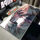 Mouse Pad Laptop Japan Anime Keyboard Pad H-hunter X H-hunter Gamer Cabinet Desk Mouse Mat PC Black and White Kurapika Mousepad