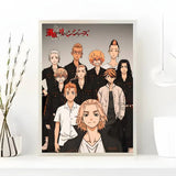 Anime T-Tokyo Revengers Poster Art Painting Poster With Prints Home bedroom living room decoration gift