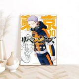 Anime Tokyo R-Revengers Poster  Self-adhesive Art Waterproof Paper Sticker Coffee House Bar Dorm Room Wall Decor