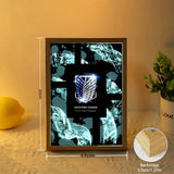 Anime Attack on Titan Night Light Painting Picture Frame Room Decor Home Wall Decorative Art For Bedroom Friends Gifts Moon Lamp