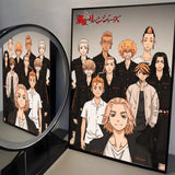 Anime T-Tokyo R-Revenger Poster Modern PP Paper Wall Art Sticker Minimalist Decorative for Cafe Office Bar Home Wall Decor Gift