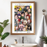 1PC My Hero Academia Bakugo Anime Poster Self-adhesive Art Waterproof Paper Sticker Coffee House Bar Room Wall Decor