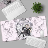 New DEATH NOTE Misa Amane Mousepad Black Pretty Anime Girl Mouse Pad Non-slip Gamer Keyboard Notebook Desk Mat PC Computer Table