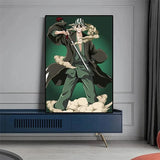 New Bleach Poster kenpachi Gotei Anime Figure  Manga Decoration Canvas Painting Wall Art Home Kawaii Room Decor Aesthetics Gift