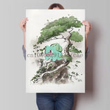 Pokemon Peripherals Pikachu Bulbasaur Squirtle Charmander Canvas Painting Anime Wall Art Prints Living Room Decor Posters