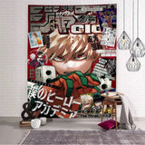 VIKAMA My Hero Academia Tapestry, Anime Wall Art, Cute Cartoon Print, Perfect for Bedroom, Living Room, Dorm Decor