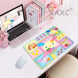 Small Desk Mat USAHANA Cute Mouse Pad Anime Game Mats Mousepad Company Gamer Girl Gaming Laptop Computer Accessories Potdemiel