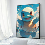 Anime Figures Hd Charizard Bulbasaur Squirtle Charmander Artwork Poster Canvas Painting Wall Art Home Room Decor