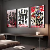 Anime Tokyo R-Revengers Poster Modern and Minimalist Wall Stickers for Home Decor Living Room Dormitory Wall Art