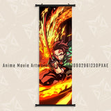 Demon Slayer: Kimetsu No Yaiba Kamado Tanjirou Home Decor Wall Art Scrolls Picture Hanging Painting Canvas Anime Poster For Room